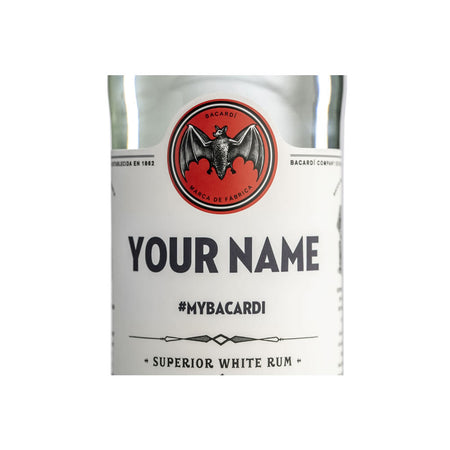 Personalised BACARDÍ Carta Blanca Rum