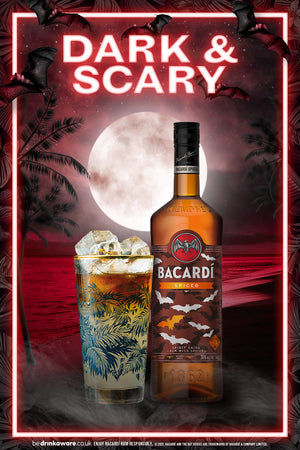Limited Edition Glow in the Dark Halloween BACARDI Spiced